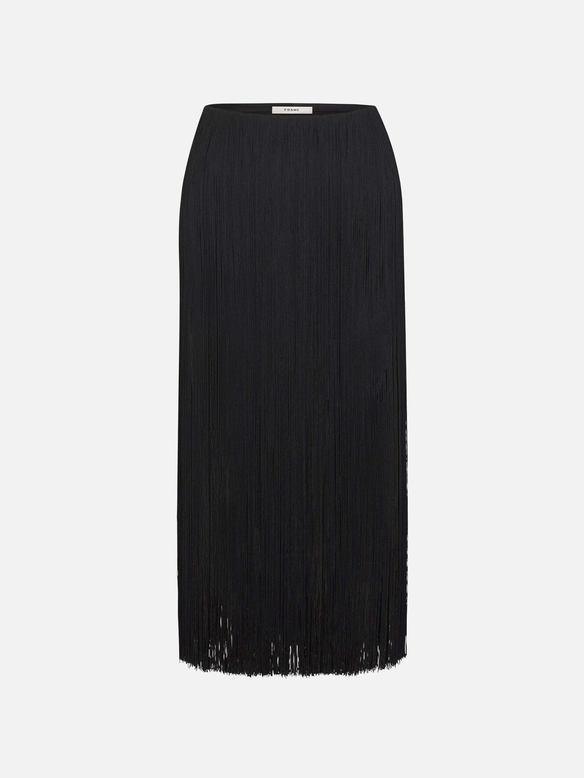 The Fringe Midi Skirt -- Black