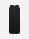 The Fringe Midi Skirt -- Black