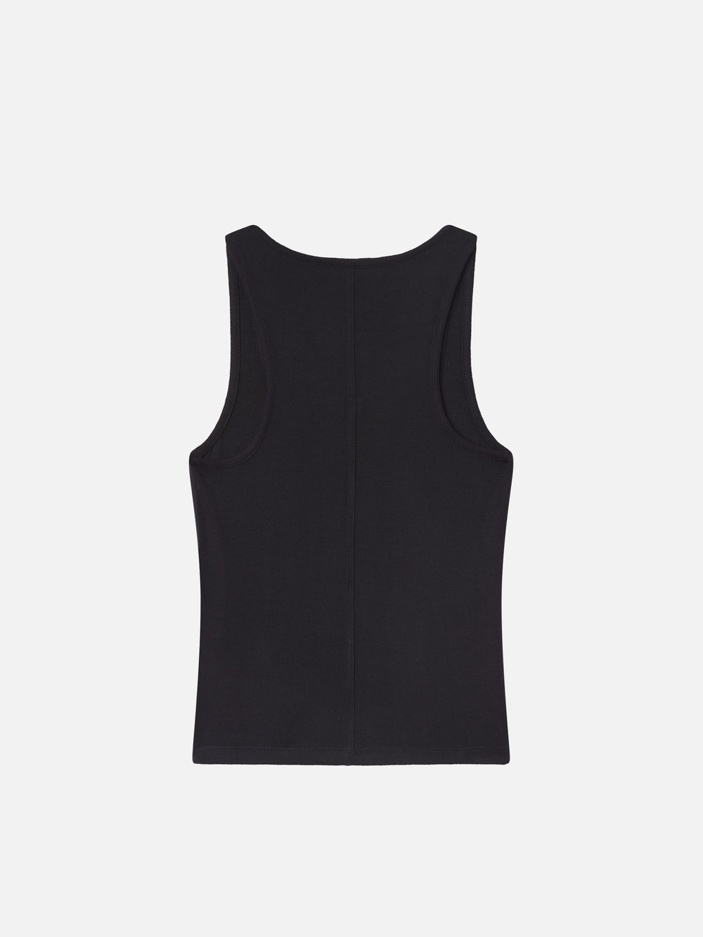 The Rib Scoop Neck Tank -- Black