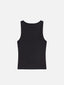 The Rib Scoop Neck Tank -- Black