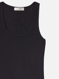 The Rib Scoop Neck Tank -- Black