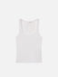 The Rib Scoop Neck Tank -- White