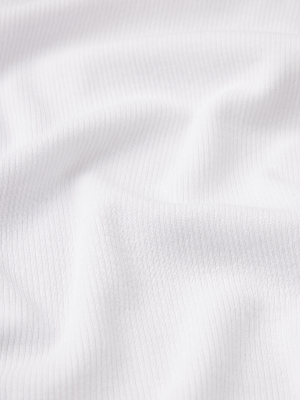 The Rib Scoop Neck Tank -- White