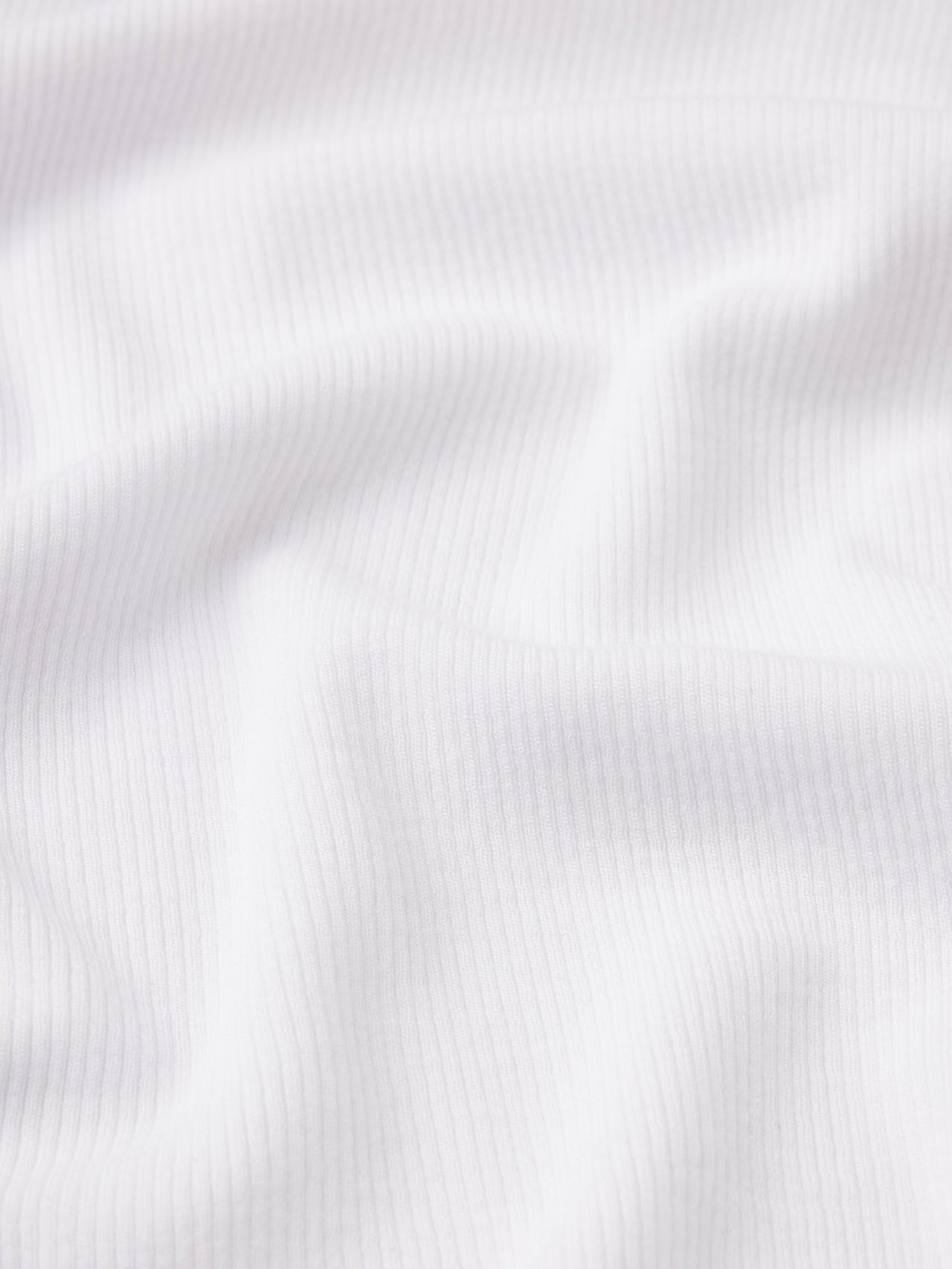 The Rib Scoop Neck Tank -- White