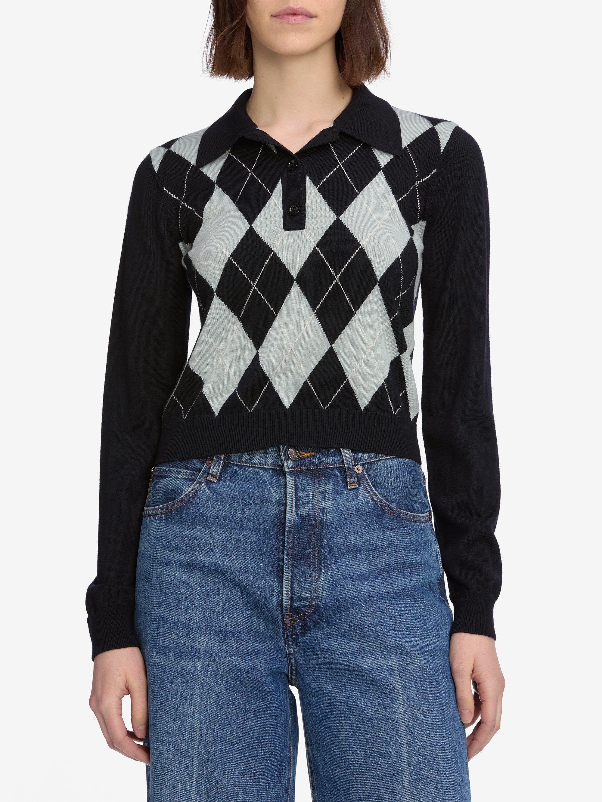 THE ARGYLE POLO GREY MULTI