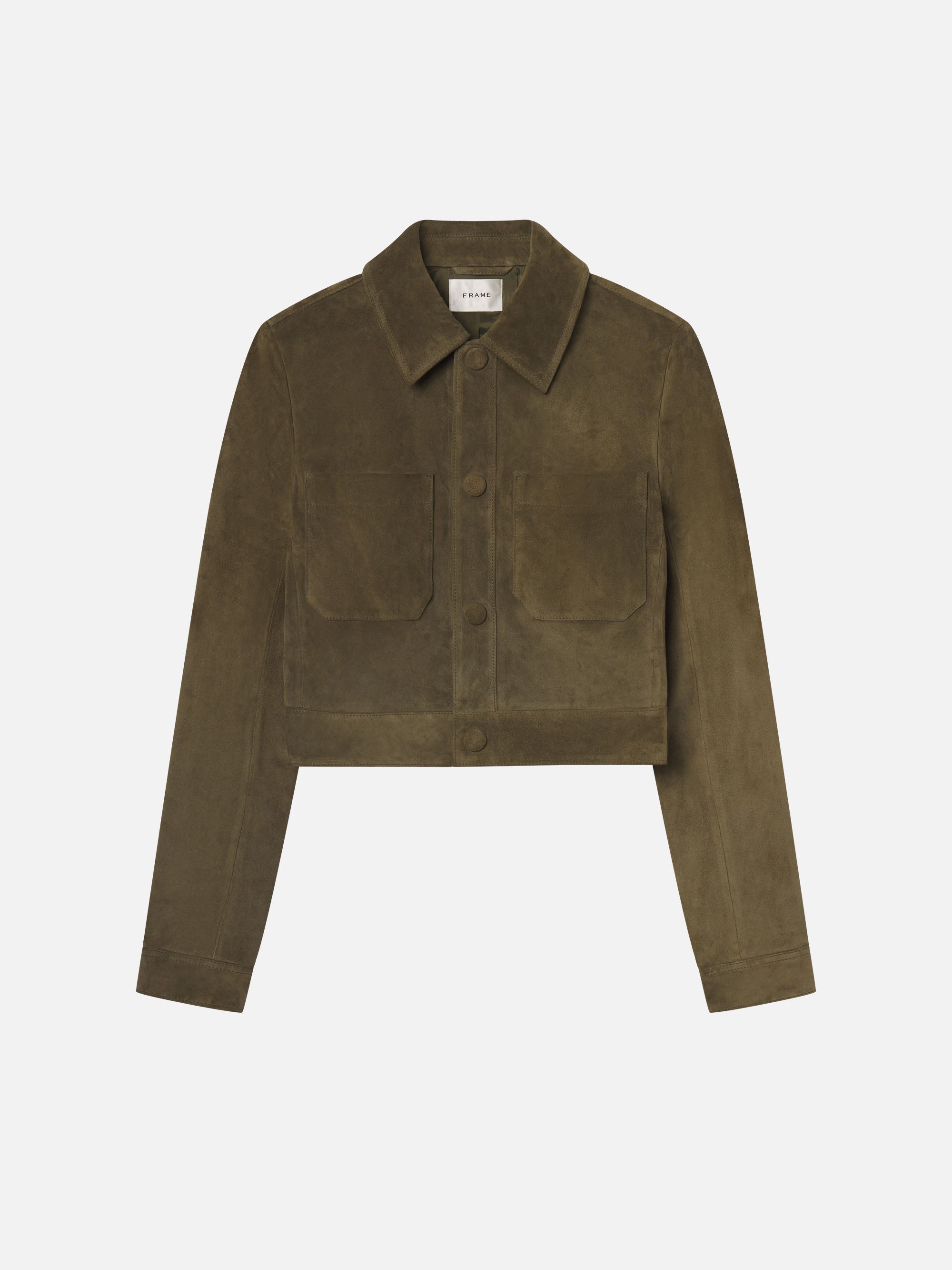 THE SMALL SUEDE JACKET CYPRESS