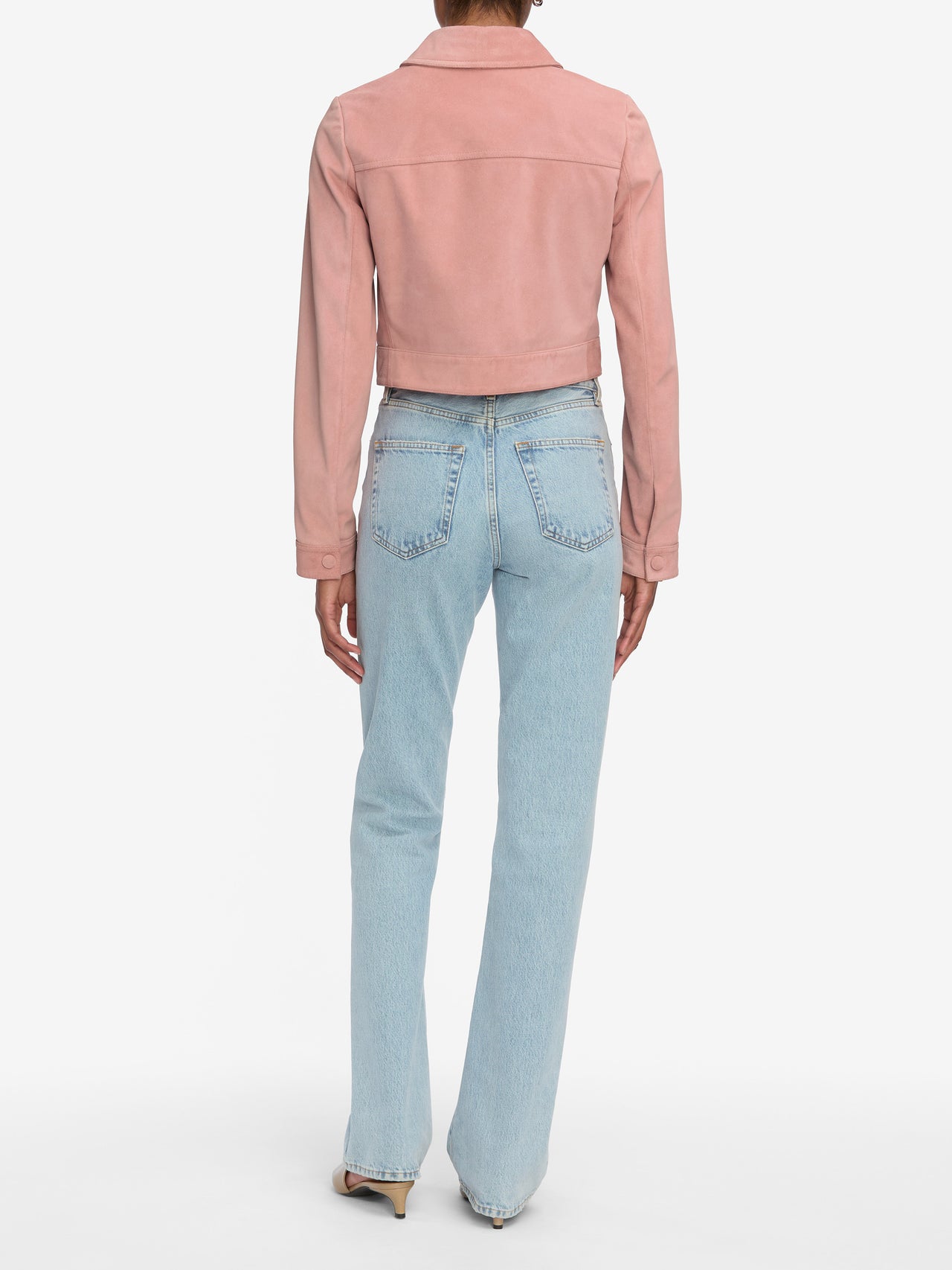 The Small Suede Jacket -- Flamingo