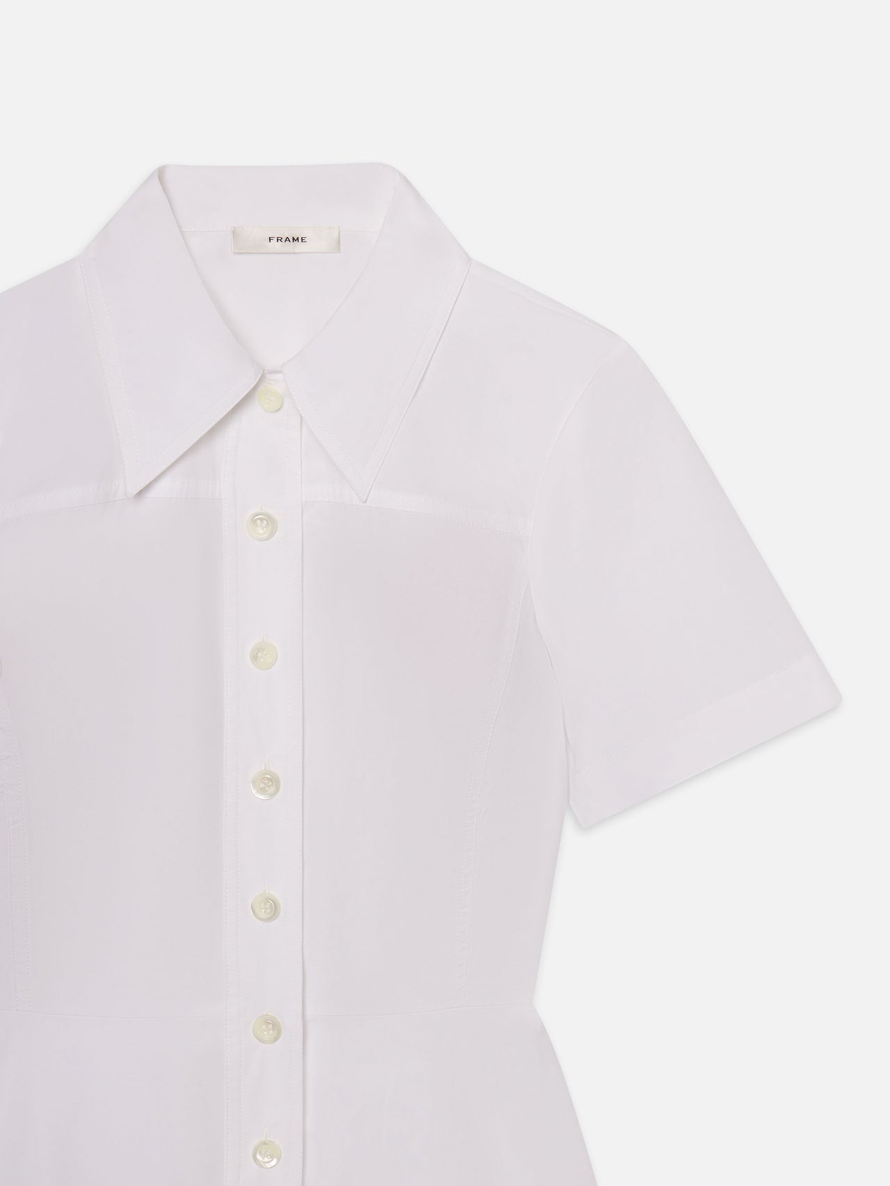 The Flare Mini Dress -- White