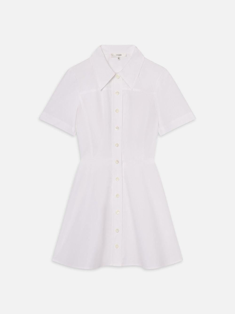 The Flare Mini Dress -- White