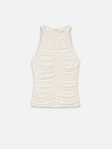 The Ruched Tank -- Cream