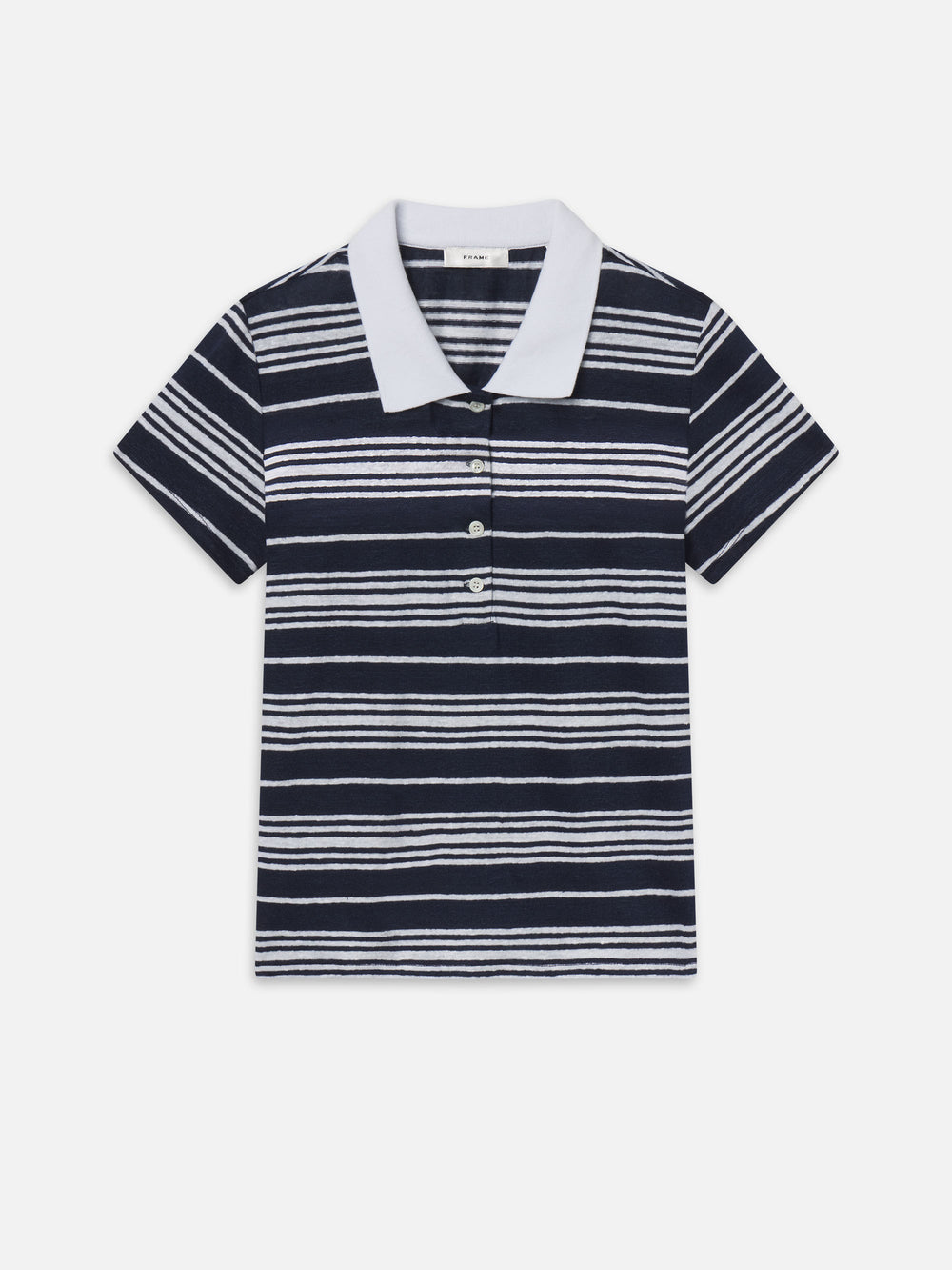 The Striped Polo -- Navy Multi
