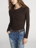 The Ruched Top -- Mocha