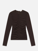 The Ruched Top -- Mocha
