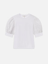 The Solstice Eyelet Tee -- White