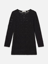 The Crochet Keyhole Dress -- Black