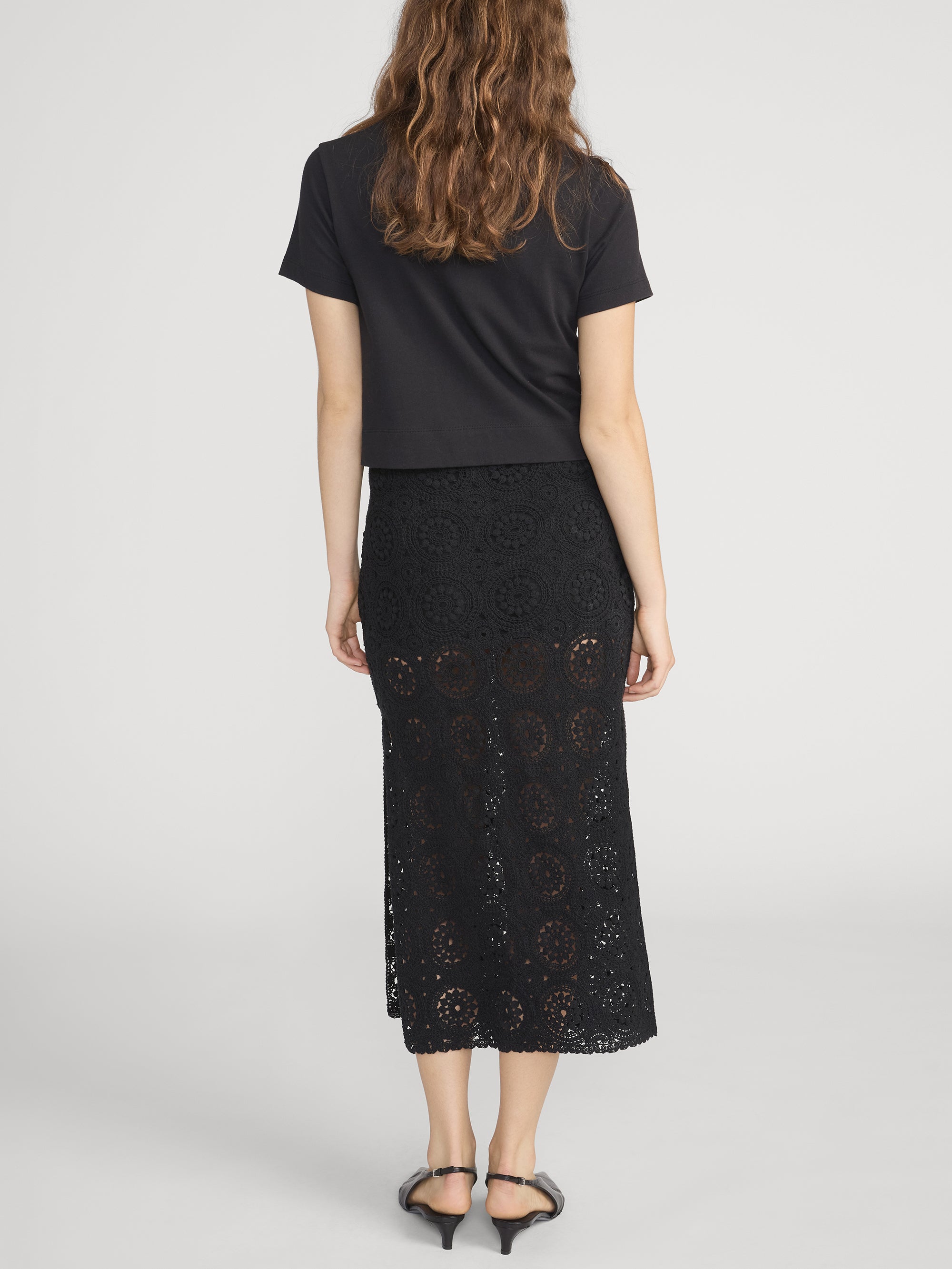 Skirt on Model Back 