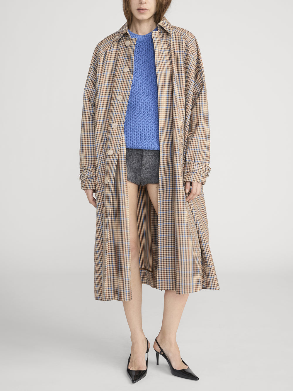 The Plaid Mac Coat -- Mocha Check