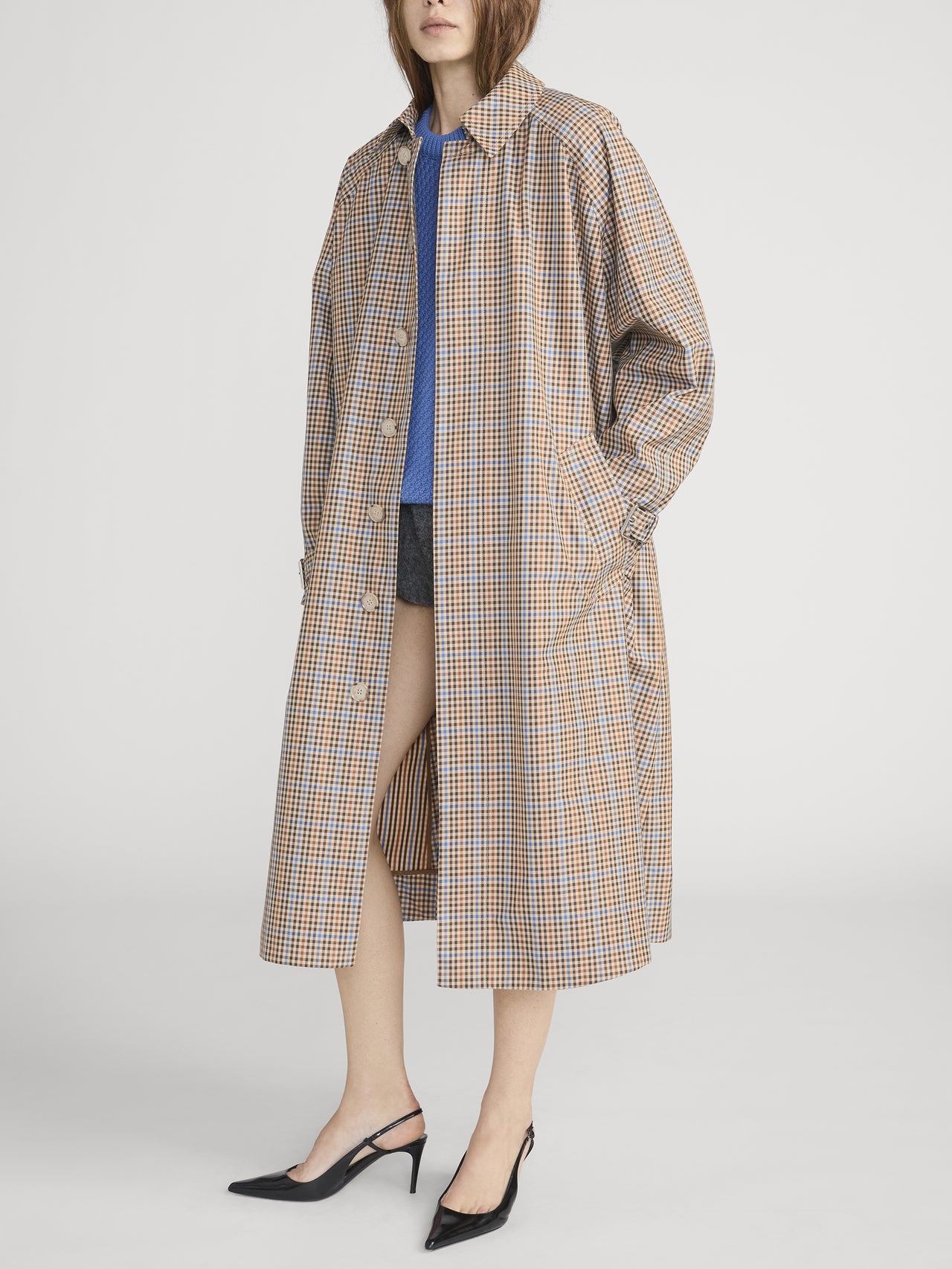 The Plaid Mac Coat -- Mocha Check