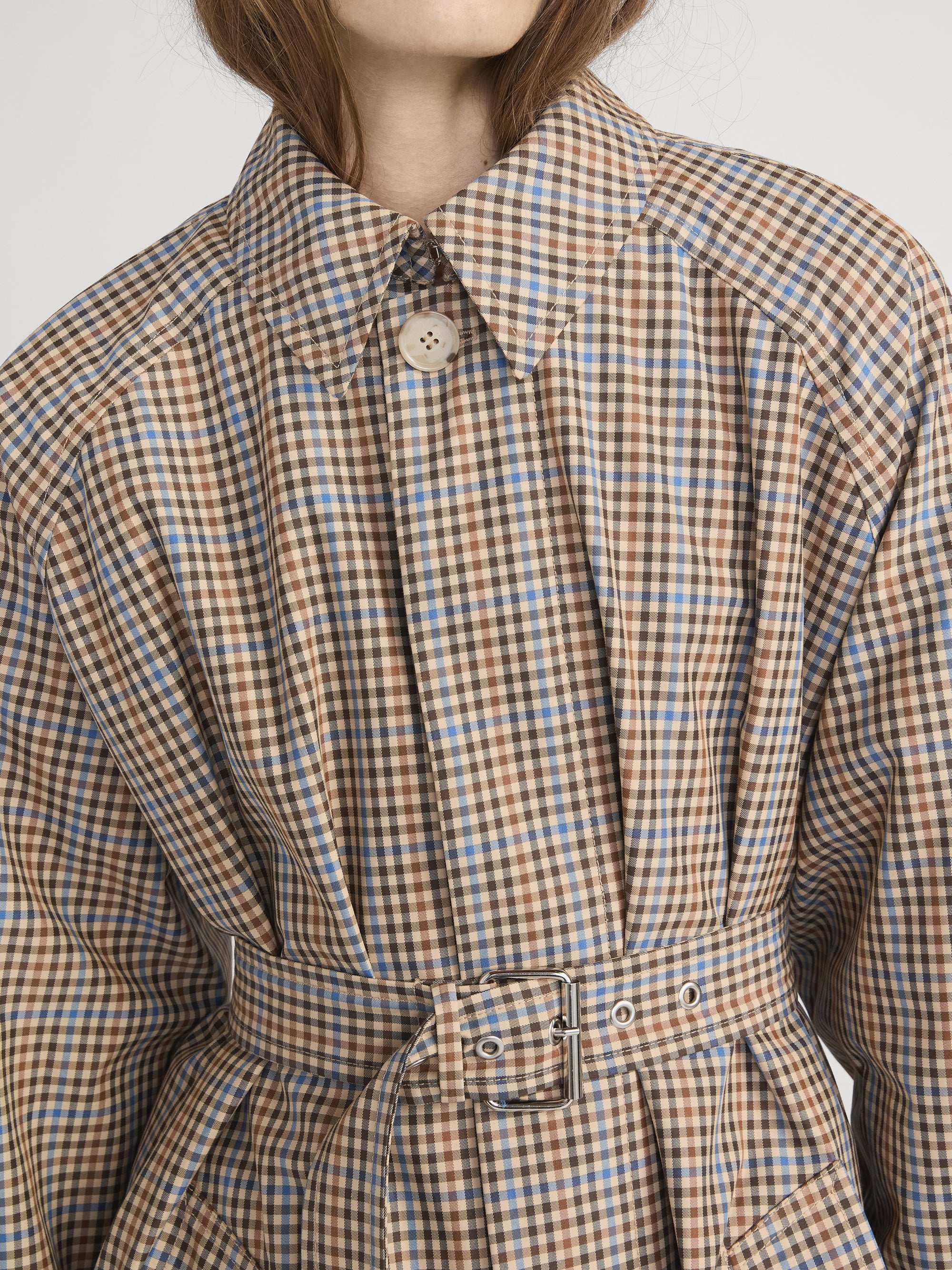 THE PLAID MAC COAT MOCHA CHECK