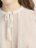 The Delicate Tie Sweater -- Cream