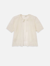 The Delicate Tie Sweater -- Cream