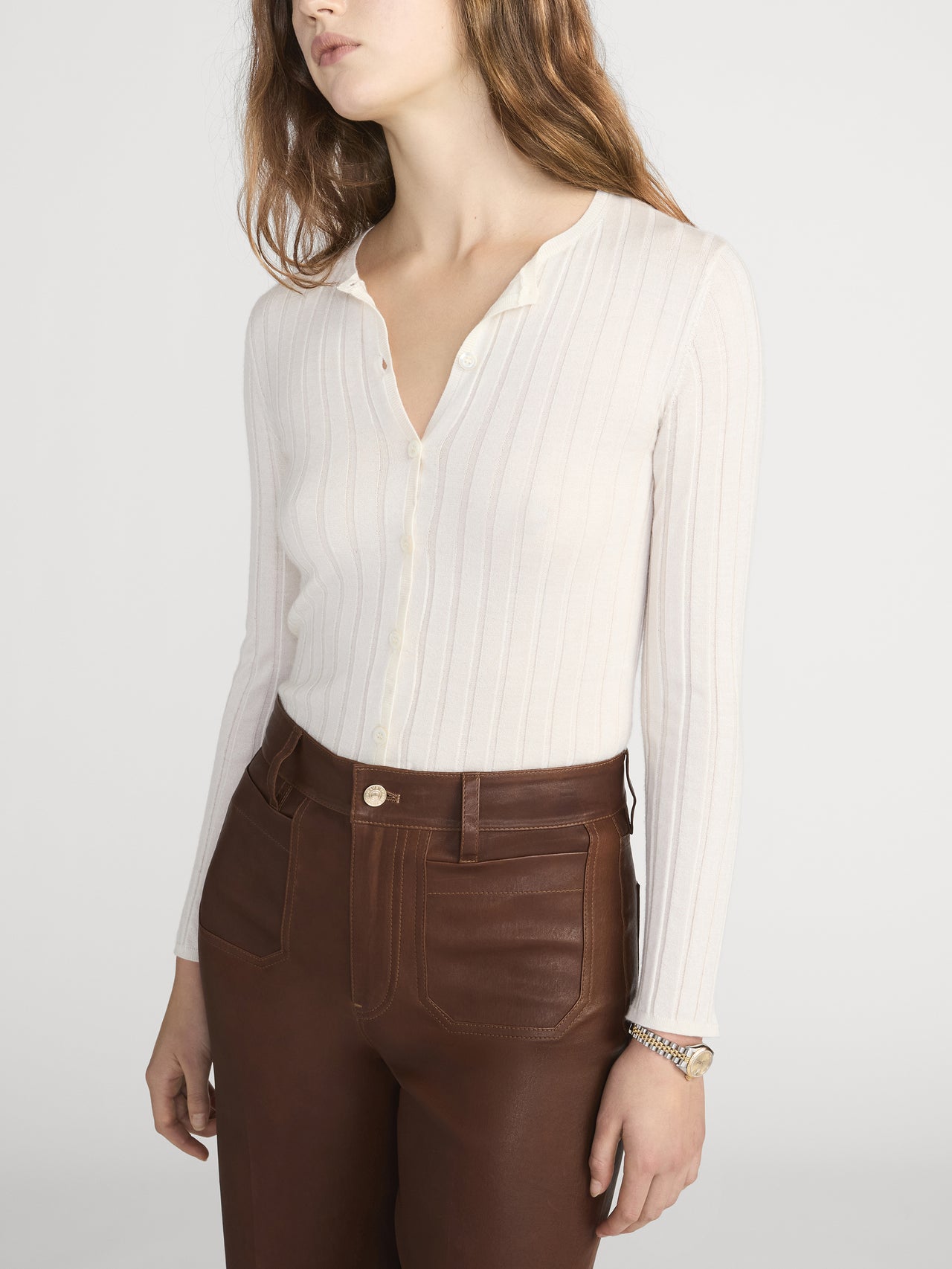 The Silk Cashmere Cardi -- Cream