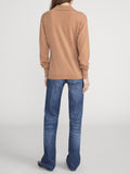 The Cashmere Collared Cardi -- Light Camel