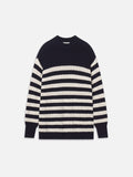 The Variation Stripe Crew -- Navy Multi