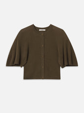 The Flounce Sweater -- Military Green