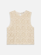 The Crochet Tank -- Cream