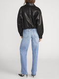 The Leather Bubble Jacket -- Black