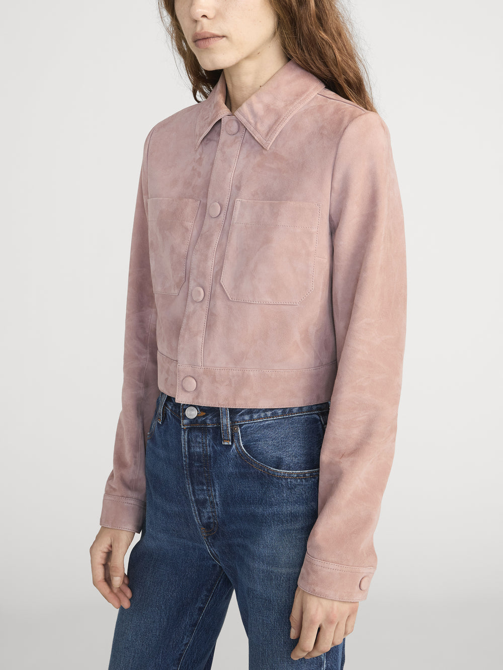 The Small Suede Jacket -- Mauve