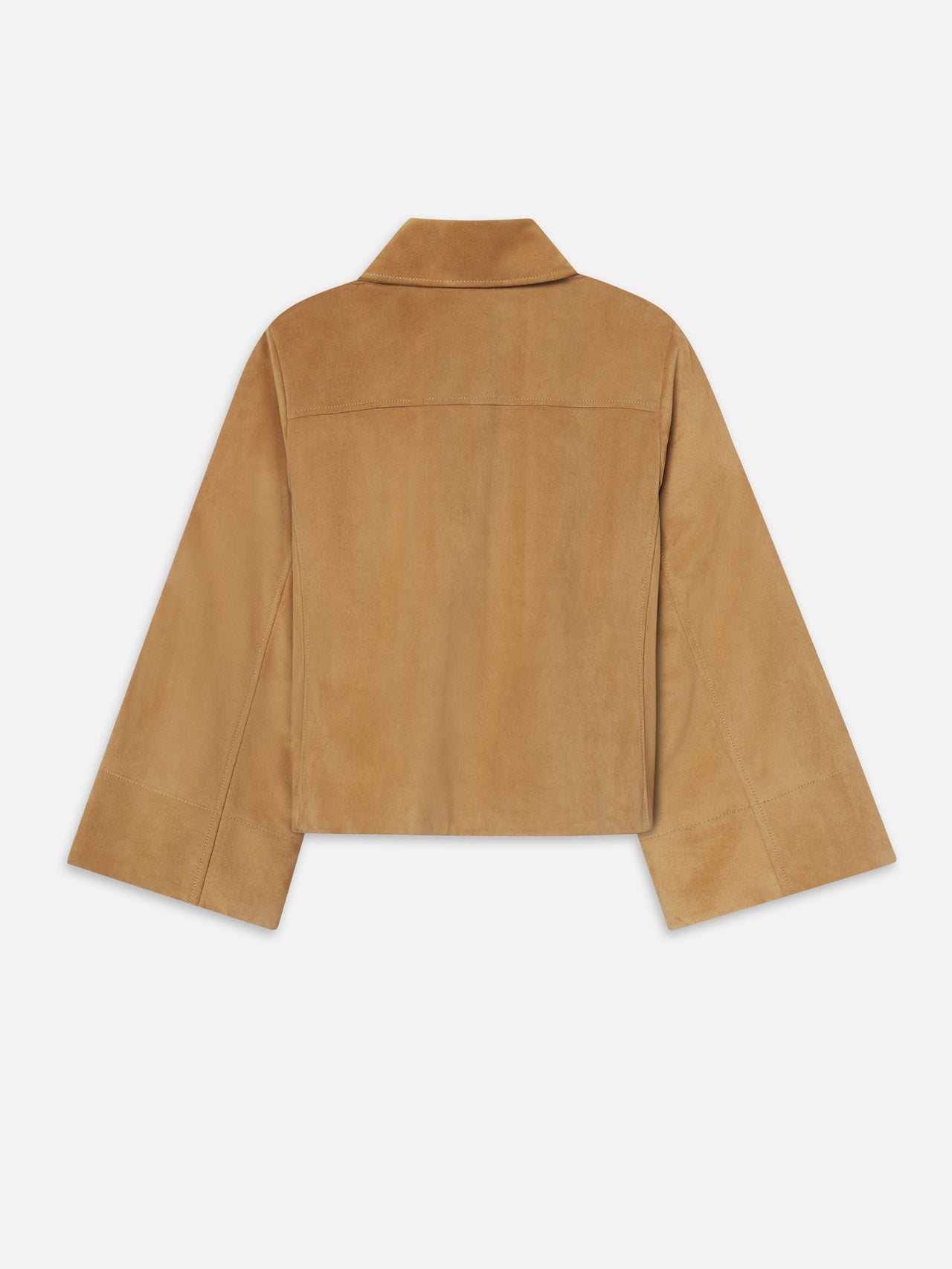 The Mini Suede Swing Jacket -- Light Camel