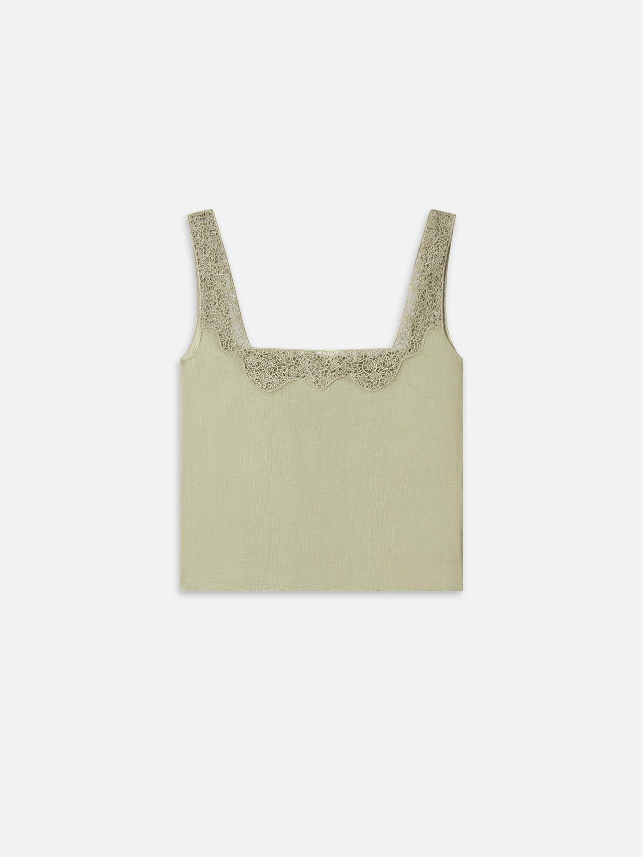 The Embroidered Tank -- Sage