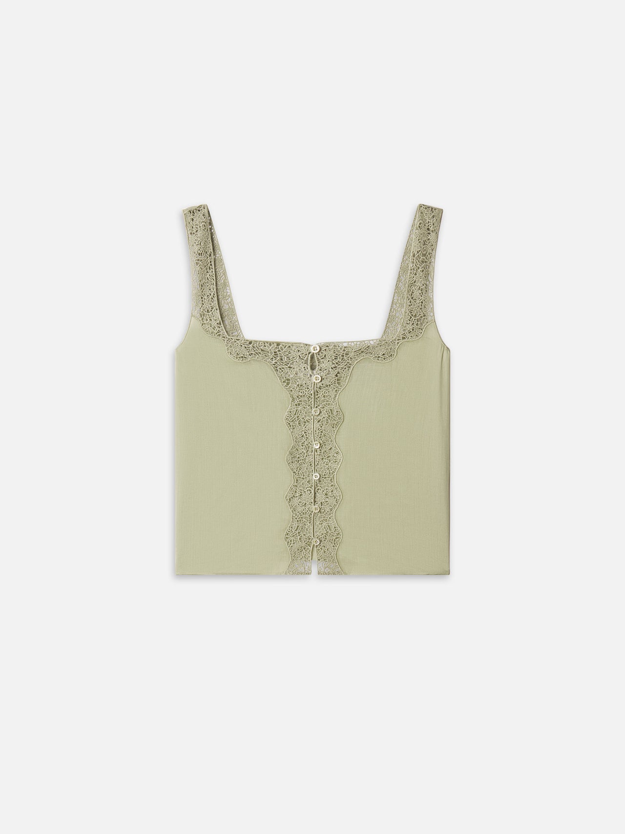 The Embroidered Tank -- Sage