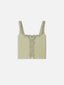 The Embroidered Tank -- Sage