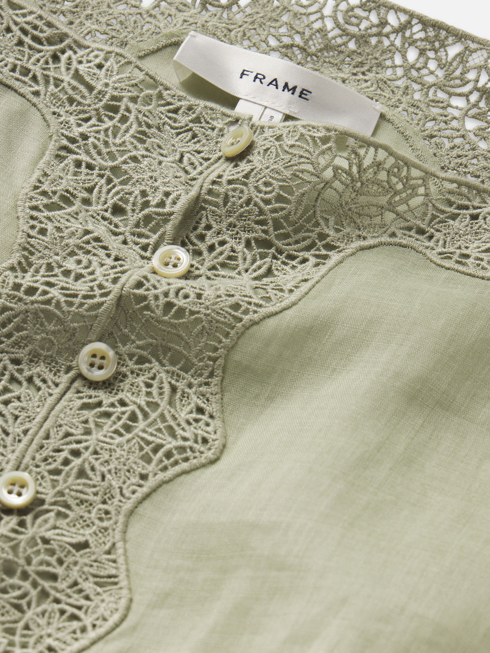 The Embroidered Tank -- Sage