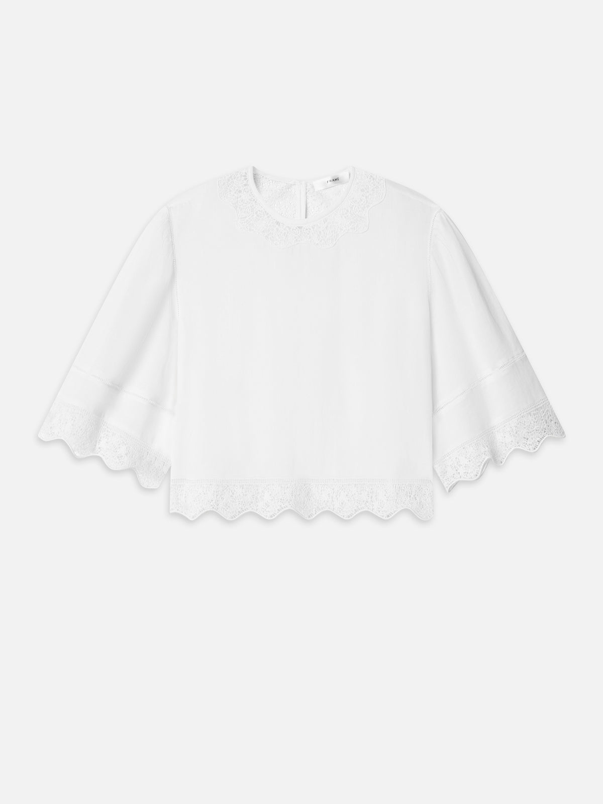 The Embroidered Top -- White