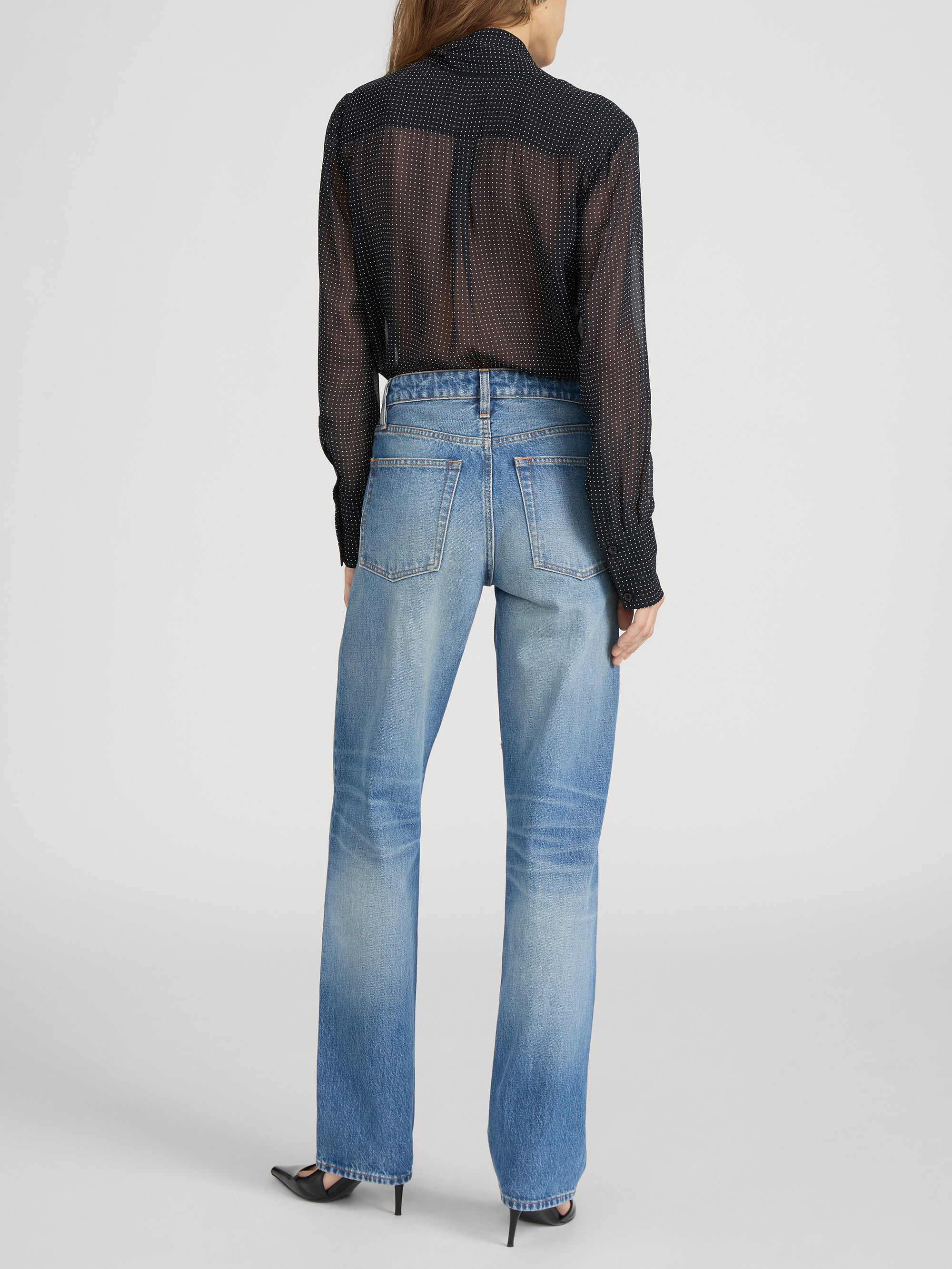 Top on model back 