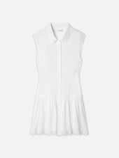 The Embroidered Day Dress -- White