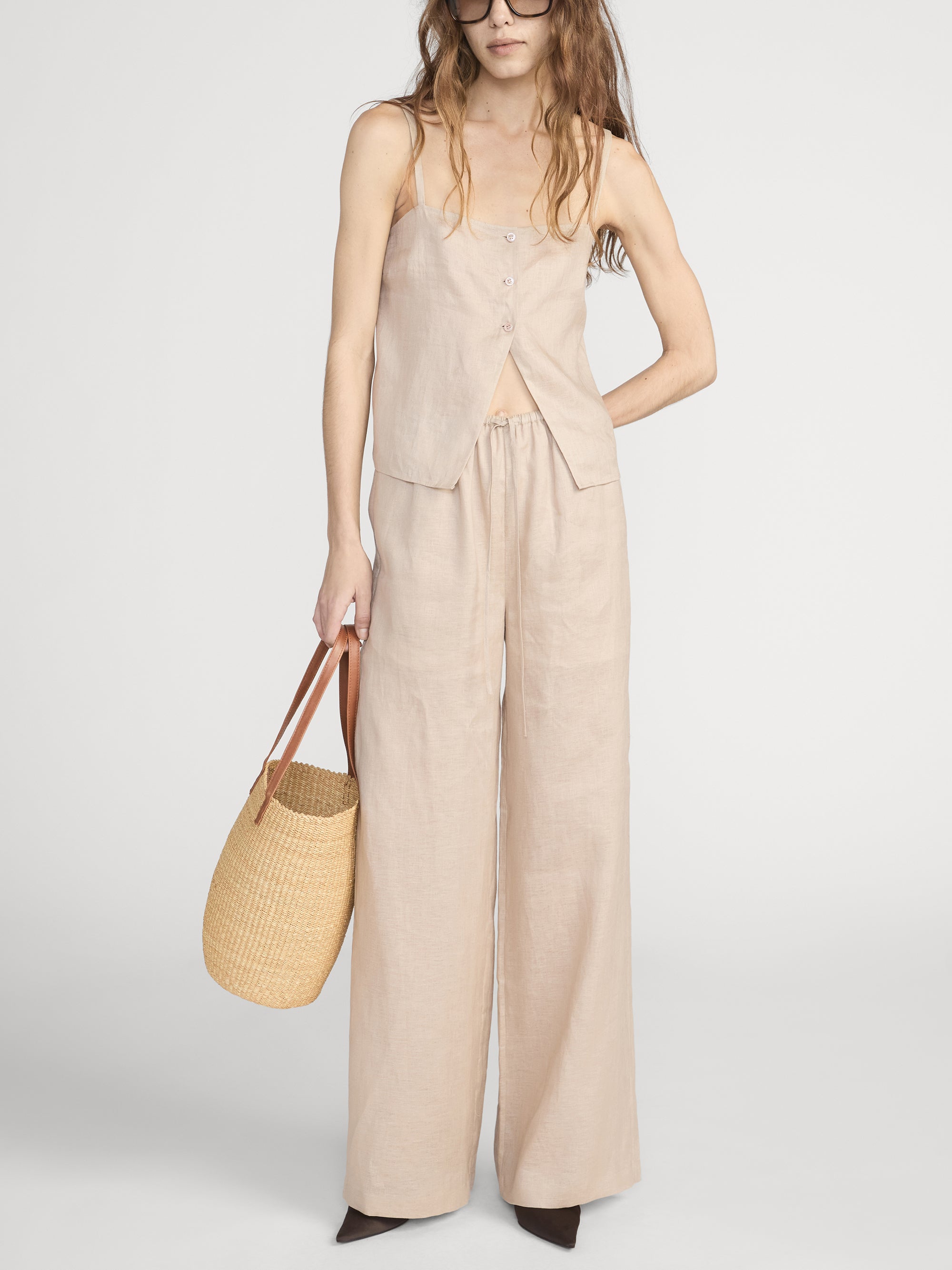 The Linen Lounge Pant -- Flax