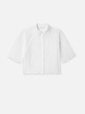 The Petal Eyelet Shirt -- White