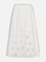 The Solstice Eyelet Skirt -- White