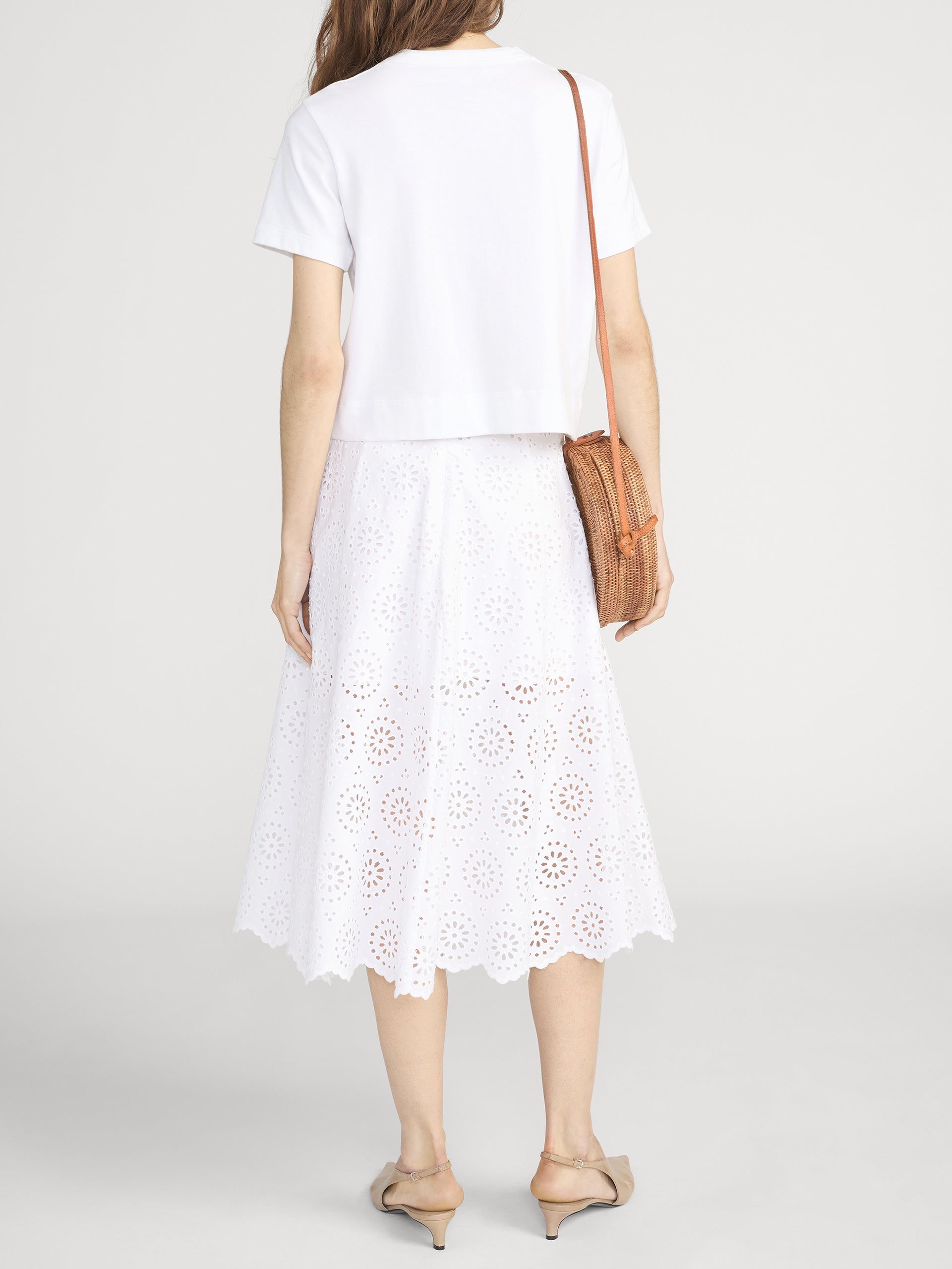 Skirt On Model Back 