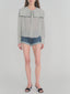 The Polka Dot Fleet Blouse -- Cream