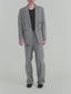 Unlined Double Breasted Blazer -- Grey Melange