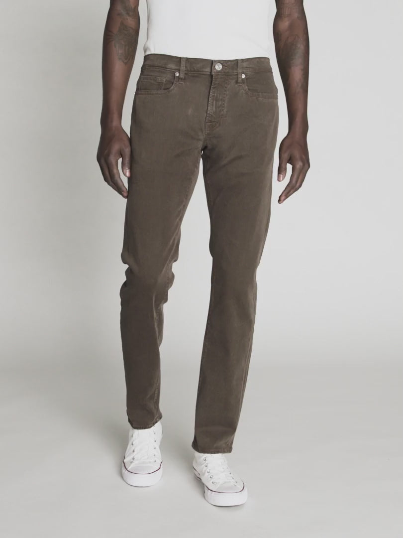 L'Homme Slim Brushed Twill in Mocha