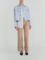 The Cuffed Slim Palazzo Trouser -- Khaki
