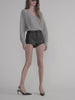 The Cashmere V Sweater -- Heather Grey Fit Video