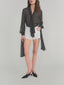 The Polka Dot Nouvelle Blouse -- Black Multi